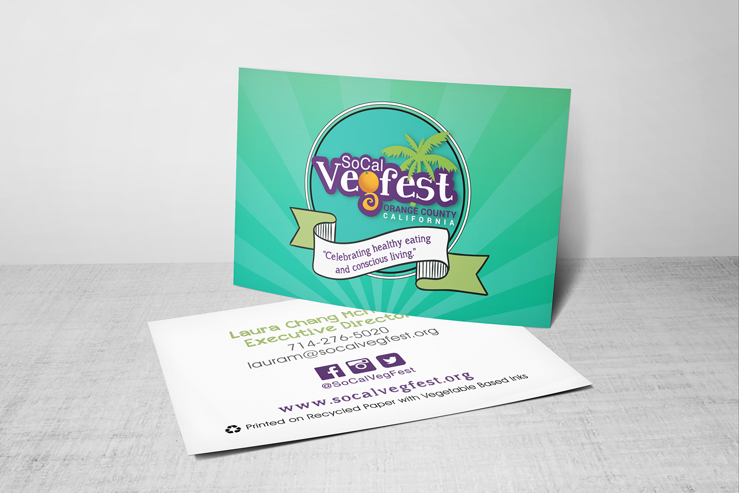 SoCal VegFest Business Cards