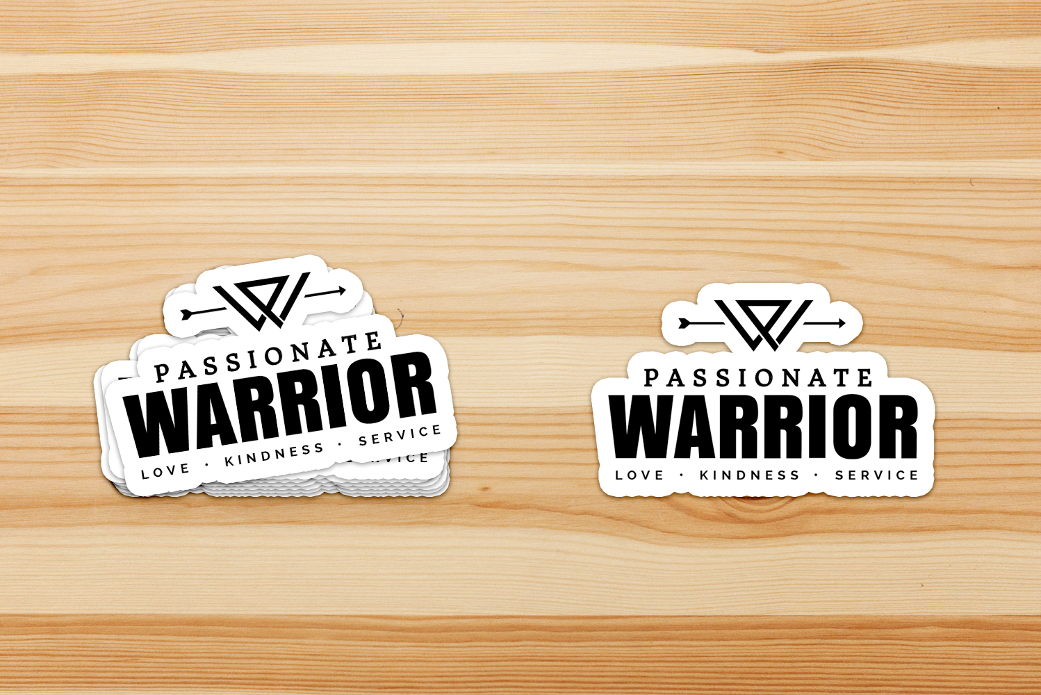 Passionate Warrior Stickers