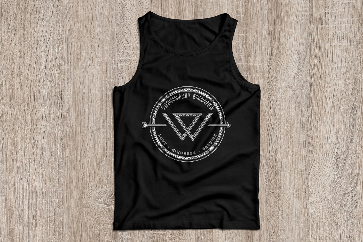 Passionate Warrior Black T Shirt