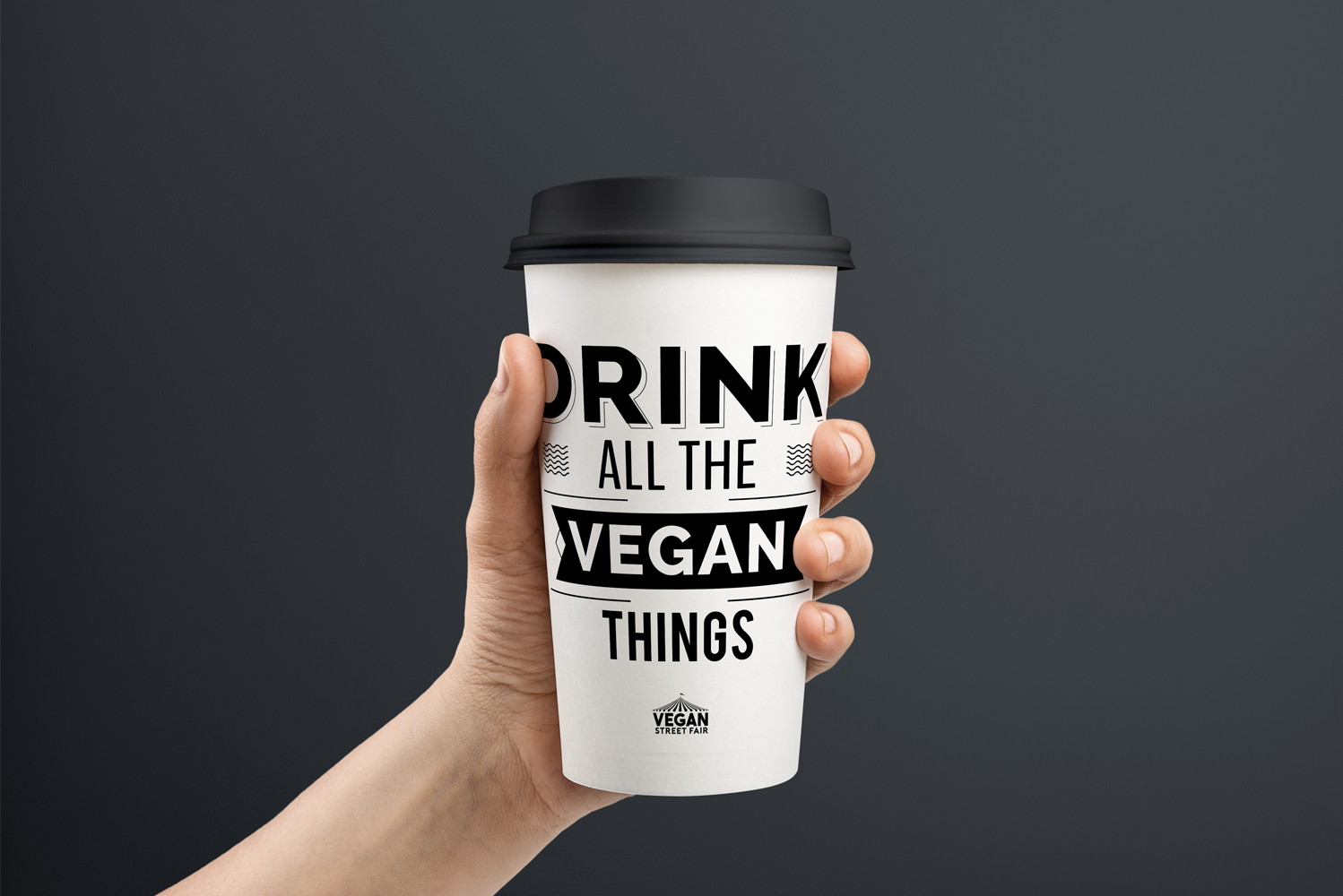 Drink All The Vegan Things Cup Design